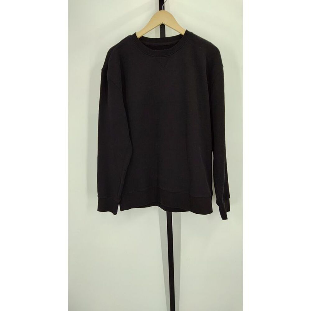 Men's Classic Black Crewneck Sweater